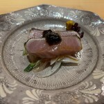 鮨徳 - ヨコワの塩タタキ