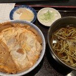 長寿庵 - ミニミニセット　　カツ丼とかけそば