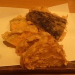 天ぷら よこい - 天ぷら定食の3品目（野菜）