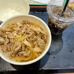 Sukiya - 牛丼並とコーラ（M）