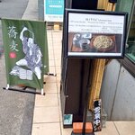 Takenoshita Soba - お店は地下にあります。