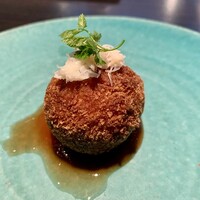 MAIMON GINZA - シーフードクラブケーキ（カニがぎっしり詰まったコロッケ）