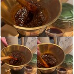 Sakaba Mihamato Kyo - ◇店員さんが、オーダーしたお刺身のために
                      もろみと生醤油で作られた
                      “越前源醤(えちぜんげんしょう）“という絞るお醤油を持ってきて、
                      コーヒーメーカーでギュギュッと濾してくださいました。