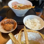 Tori Soba Shimojibashi - 塩とりそばと唐揚げセット