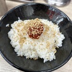 らーめん 武双家 - ラーメン並＋のり増し＋ライス中
750円＋100円＋無料