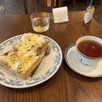 Cafe de Mieux - モーニング　クロックムッシュ　850円