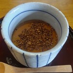 手打そば賀登利庵 - そば茶のプリン