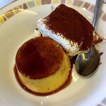 サイゼリヤ - 「プルンとティラミスクラシコの盛合わせ」ティラミスは濃厚な甘さ❤️