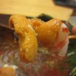 青山　仁 - 中には愛知の車海老も。ウニと共に。