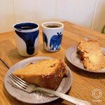 DAUGHTER - 料理写真:コーヒーとケーキ