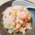 ICHIBAN KIRYU - ★ミニ炒飯 650円 ラーメンに200円でオマケで付いてくる炒飯ぐらい少なくお玉一杯分！塩味も薄くコレだけだと美味しくない！今回、担々麺と一緒に注文したので丁度良かった！