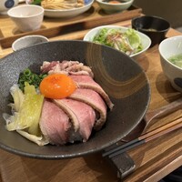 博多 鴨すき 鴨しゃぶ なかもぐろ - 炭火鴨丼定食