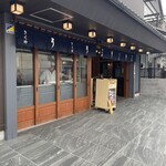 上町菊屋 - お店の入り口です。うなぎの焼いてる香りは感じない(⌒-⌒; )です。煙もうもうでは無いですね