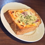 星乃珈琲店 - モーニングサービス・ハムチーズトーストセット（６５０円）２０２４年３月