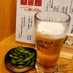 ちょい呑みダイニング 貴 - ちょい飲みセット(2杯＋一品・1,100円)