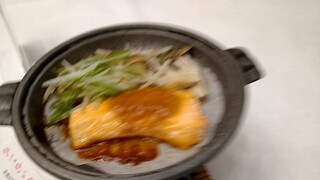Senshinteioono - 鍋　銀鮭のちゃんちゃん焼き（写真ブレブレ）