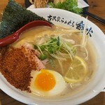 古民家らぁめん 銀水 - 料理写真:濃厚塩にスパイシー追加？のようですね