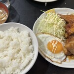 Morino Chaya - チャーシュー定食　ご飯、味噌汁