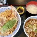 そば処 橋本 - 天丼セット