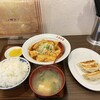 Ooshima Hanten - 肉と豆腐の辛子焼き ライス中盛+餃子3個