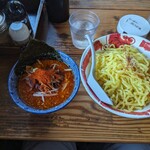 Ramen Fukurou - 辛つけ麺+大盛り。