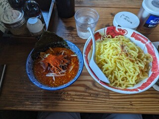 Ramen Fukurou - 辛つけ麺+大盛り。