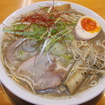 麺饗 松韻 - 麺響 松韻 2014年2月 1日限定15食 鶏白湯煮干 替え玉IN 850円