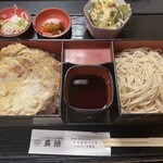 そば処 長治 - 合せヒレカツ重