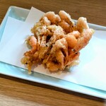 江戸そば マルノ - 小エビのかきあげ