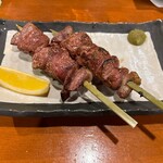 北野水産 - 鶏白レバー串焼き（2本）塩