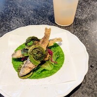 Florilege - 稚鮎と山菜。