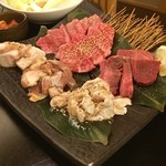 an牛 - 大皿6点盛
            
            ご飯なしの焼肉に挑戦