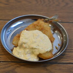 Fried horse mackerel tartare 1 piece