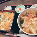 大菊 - カツ丼＋ミニうどん