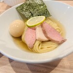 麺処 にし尾 - 特製昆布水つけ麺 醤油