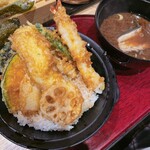 まるさ水産 - 天丼¥1200