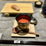 立ち喰い鮨 人人 - 茶碗蒸し