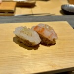 立ち喰い鮨 人人 - 白海老　甘海老