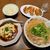 来来亭 - 料理写真:麻婆豆腐定食　1100円　+　ラーメンこってり変更　80円　+　メンマ　クーポン利用　+　餃子　330円