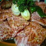 炭焼 金竜山 - 特上ロース＠3,500.円×2　2014.2.X