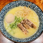 鶏そば 一瑳 - 「濃厚鶏そば(880円)+味玉(120円)」です