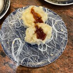 Kirara Sushi - ホタテ天ぷら。甘だれつきが美味しい！