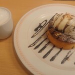 ジョイフル - 窯焼きパンケーキ(チョコソース添え)(’-’*)♪
