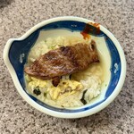 ありい亭 - 塩クッパ
      上ヘレを乗せて