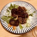 大衆食堂 てんぐ大ホール - 牛ハラミステーキニンニクソース