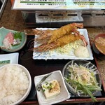 日比野市場鮮魚浜焼きセンター - 海老フライ定食