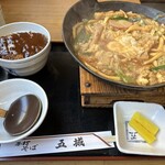 五城 - 味噌煮込みうどんとミニ味噌カツ丼