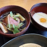 Aizuyamamiyakosoba Tsutsumian - 岩手県田野畑村産の合鴨。大変美味しい