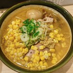 ラーメン 郷 - 【味噌ラーメン】(¥950)+【(トッピング)味玉】(¥120)+【(トッピング)コーン】(¥150)