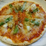 Youfuu Dainingu Hag - アスパラガスとシーフードのピザ